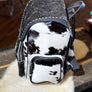 Black Tooled Leather Backpack