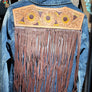 Denim and leather jackets