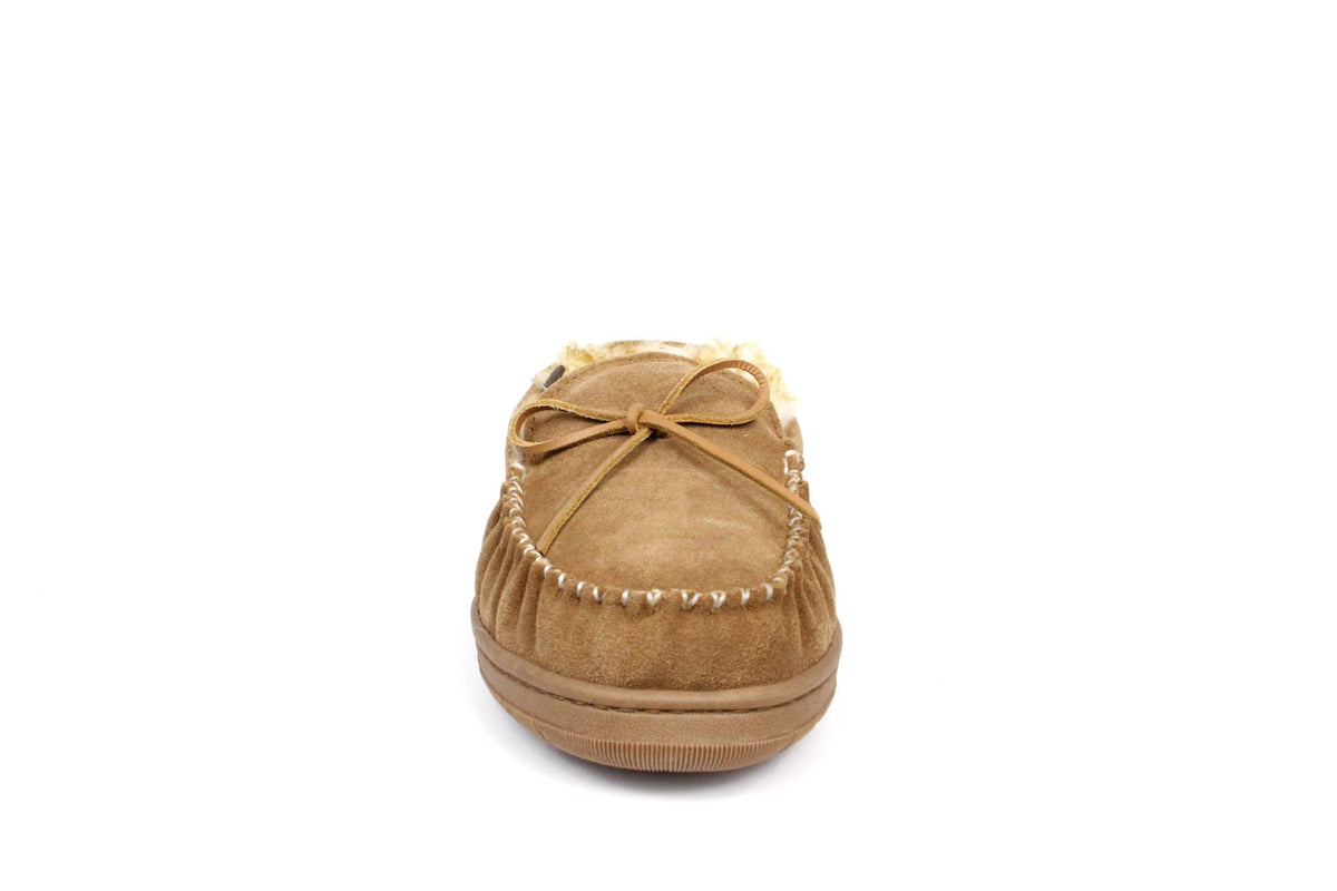 SUPERLAMB Men's Sheepskin Moccasin Slippers - Indoor/Outdoor Comfort With EVA SUPERFLEX Sole - View #3