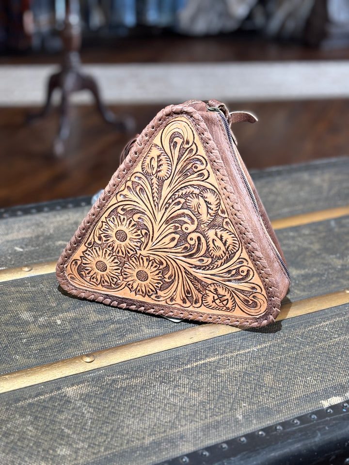 Small Tooled Leather Bag