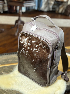 Smooth Leather and hide Backpack