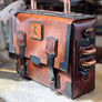 Leather and Copper Briefcase