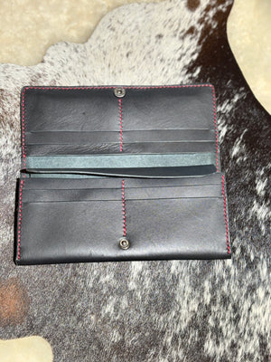 Long Wallet with Checkbook Slot
