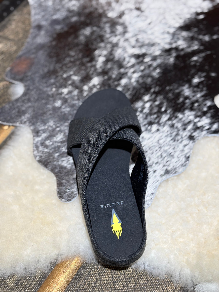 Volital Black Sandals