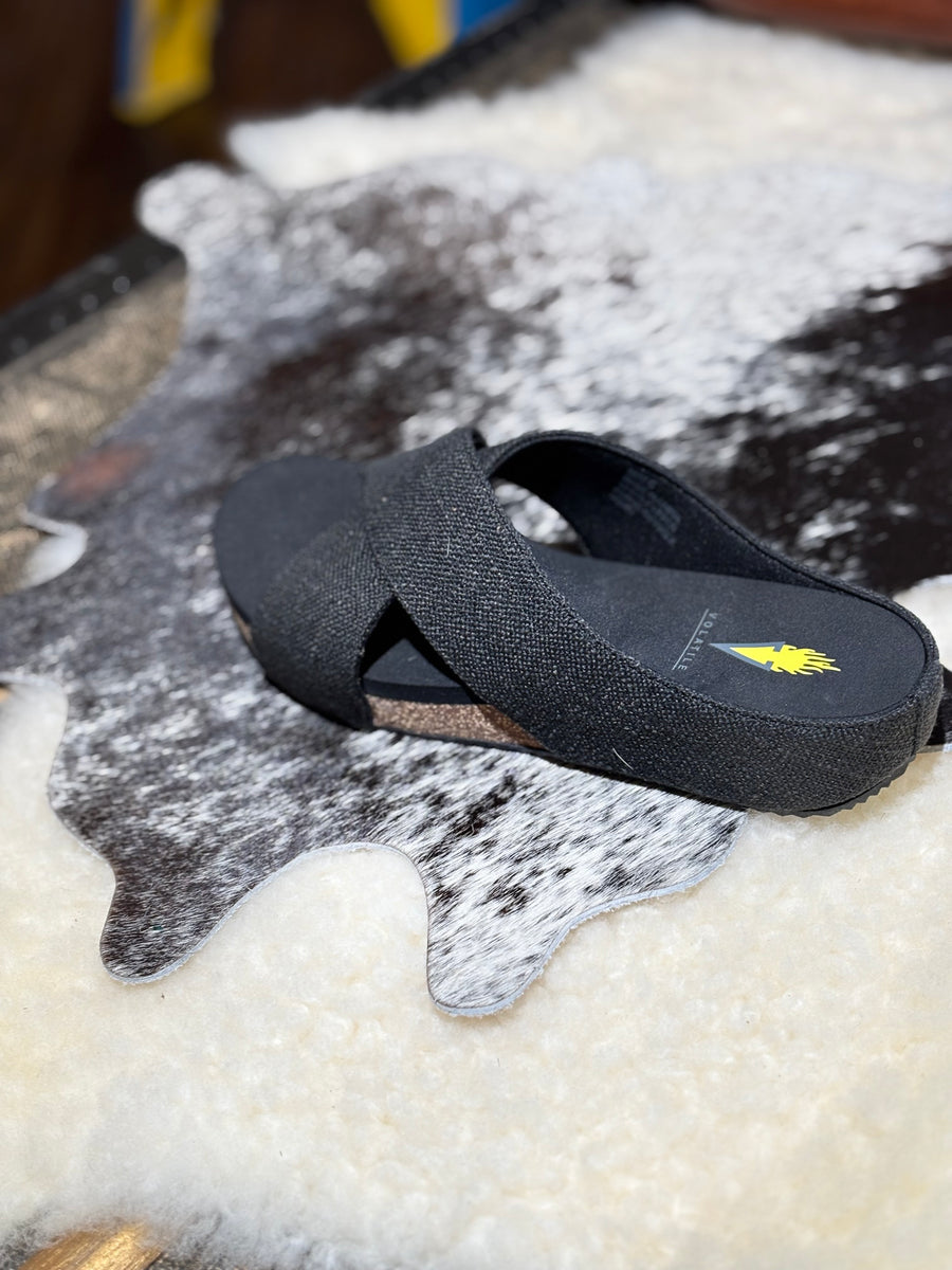 Volital Black Sandals