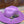 Purple Felt Hat with Burned Feathers