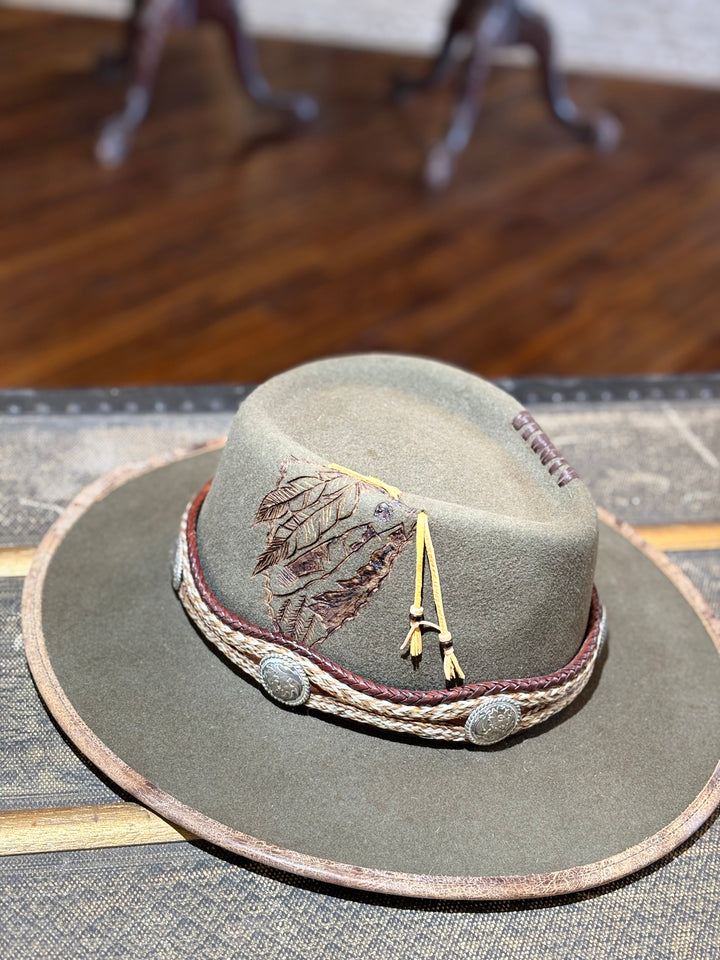 Olive Felt Hat