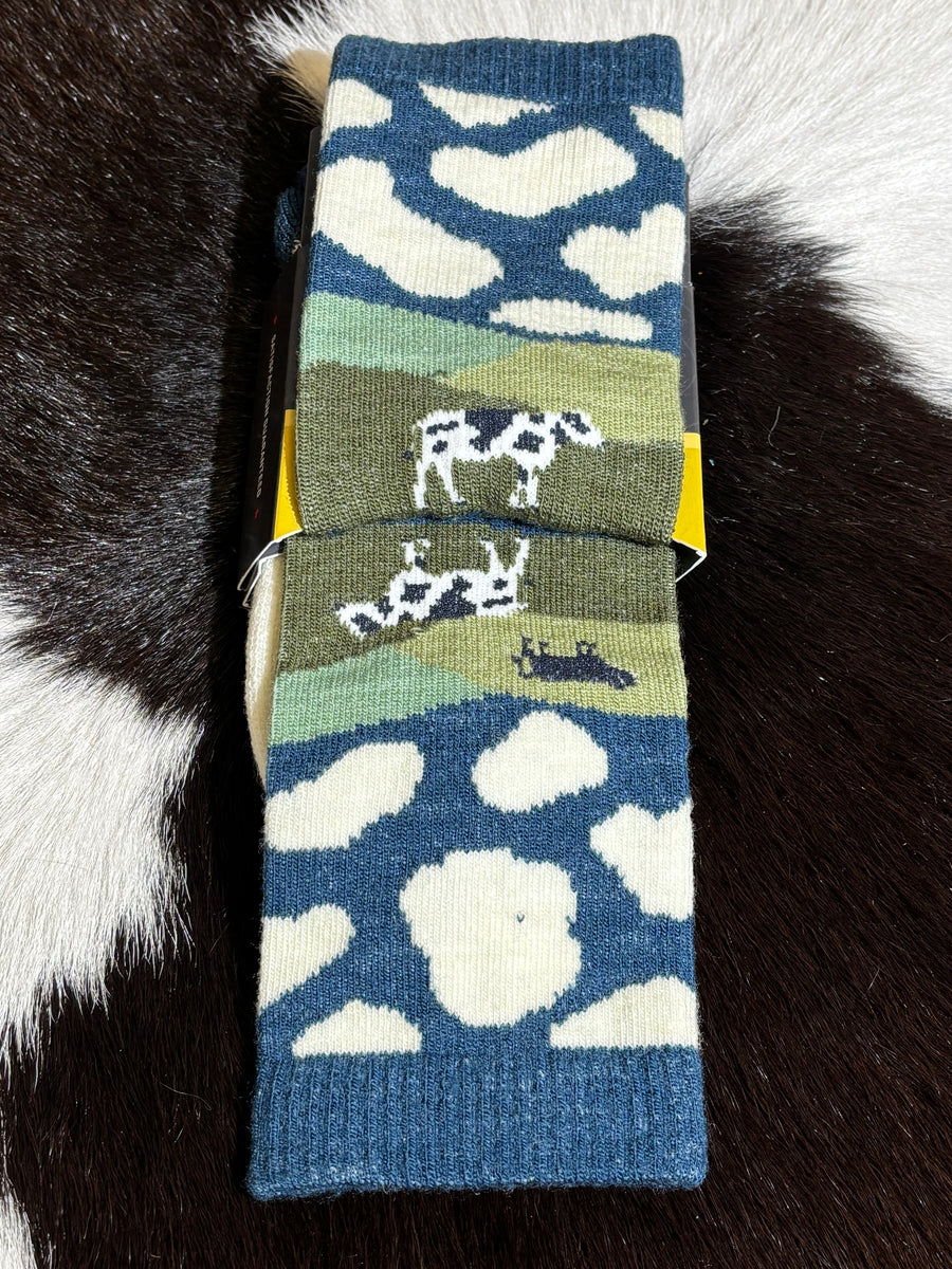 Farm to Feet Socks Everyday Cow Pattern
