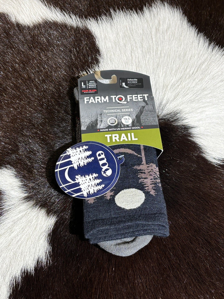 Farm to Feet Socks Trail Emo Pattern