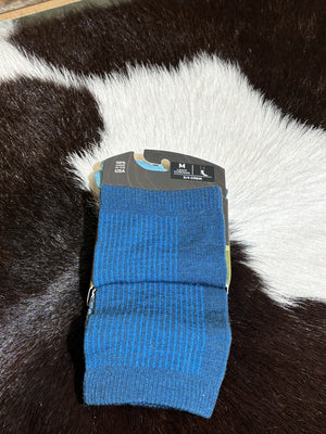 Farm to Feet Socks Trail 3/4 Crew Blue