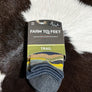 Farm to Feet Socks 3/4 Crew Yellow/Blue