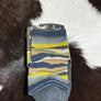 Farm to Feet Socks 3/4 Crew Yellow/Blue