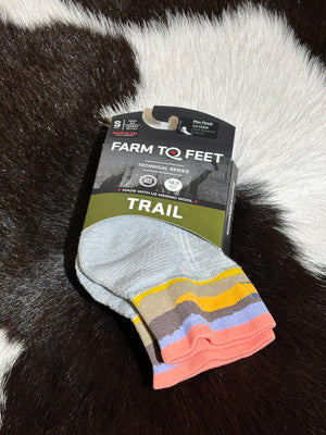 Farm to Feet Socks 1/4 Crew Trail