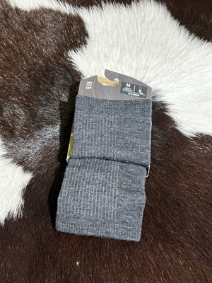 Farm to Feet Socks Trail 3/4 Crew Grey and Black
