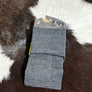Farm to Feet Socks Trail 3/4 Crew Grey and Black