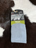 Farm to Feet Socks Trail 3/4 Crew Grey and Black