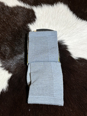 Farm to Feet Socks Trail 3/4 Crew Grey and Black