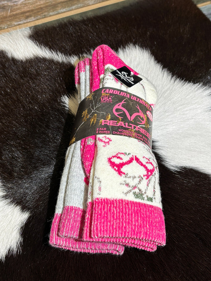 Women's Wool Socks Camo Pattern