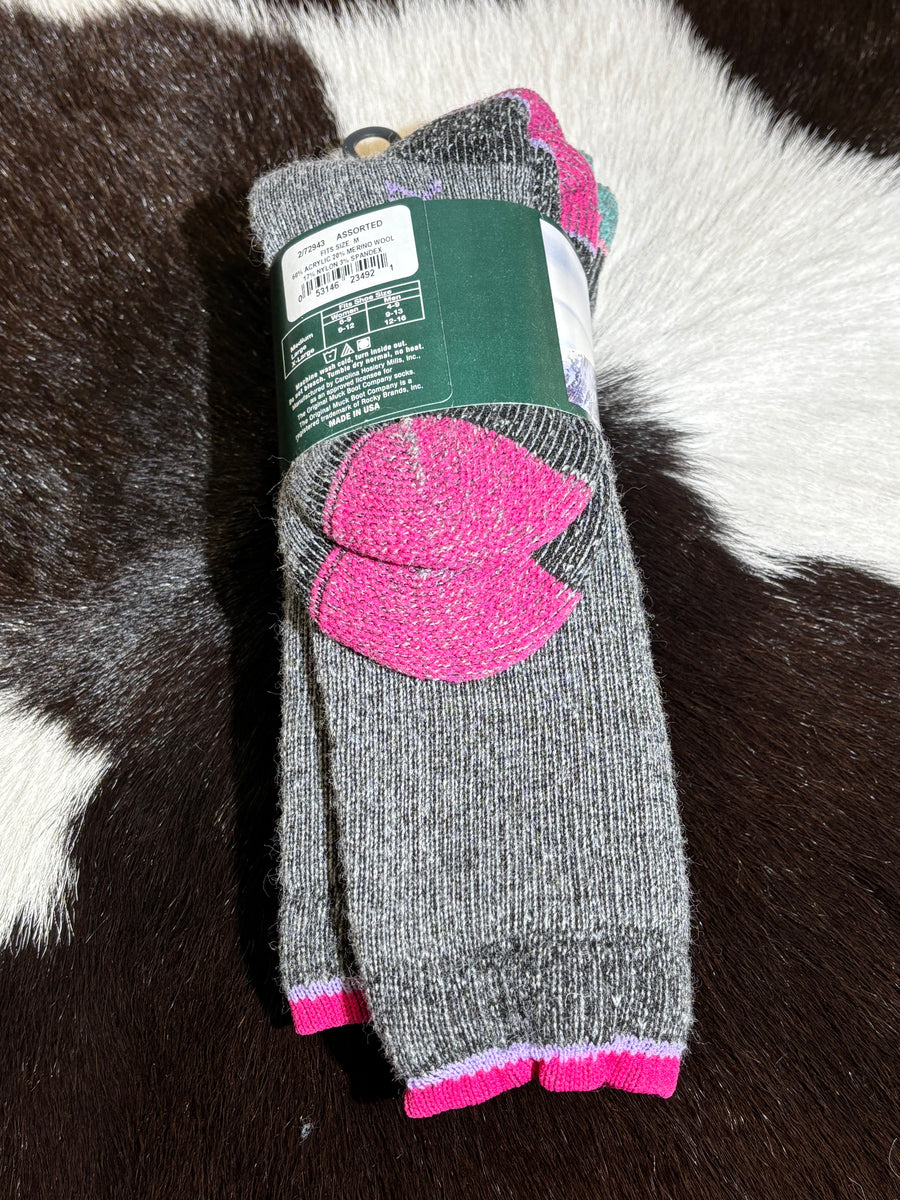 Women's Wool Socks Pink/Blue
