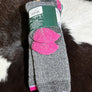 Women's Wool Socks Pink/Blue