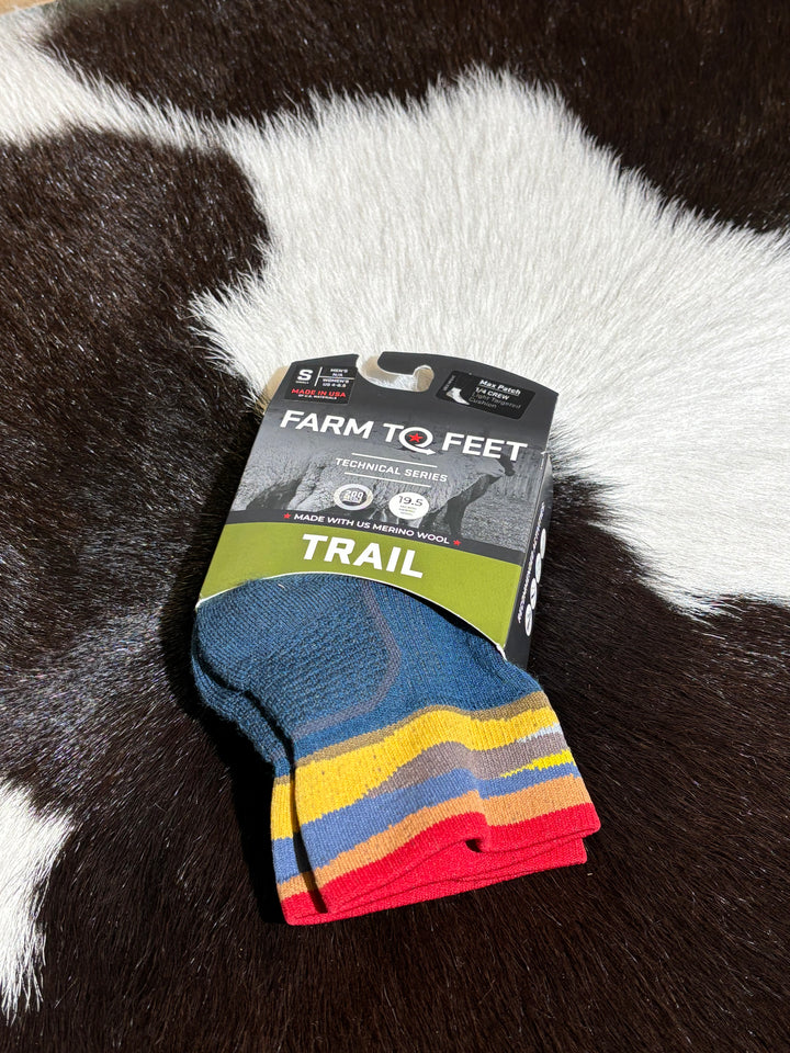Farm to Feet Socks 1/4 Crew Trail