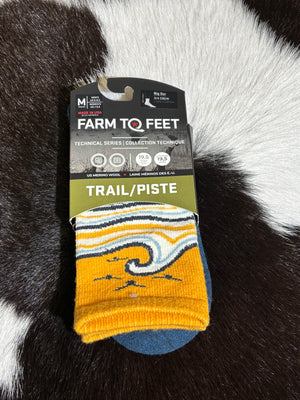 Farm to Feet Socks Trail Wave Pattern