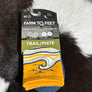 Farm to Feet Socks Trail Wave Pattern