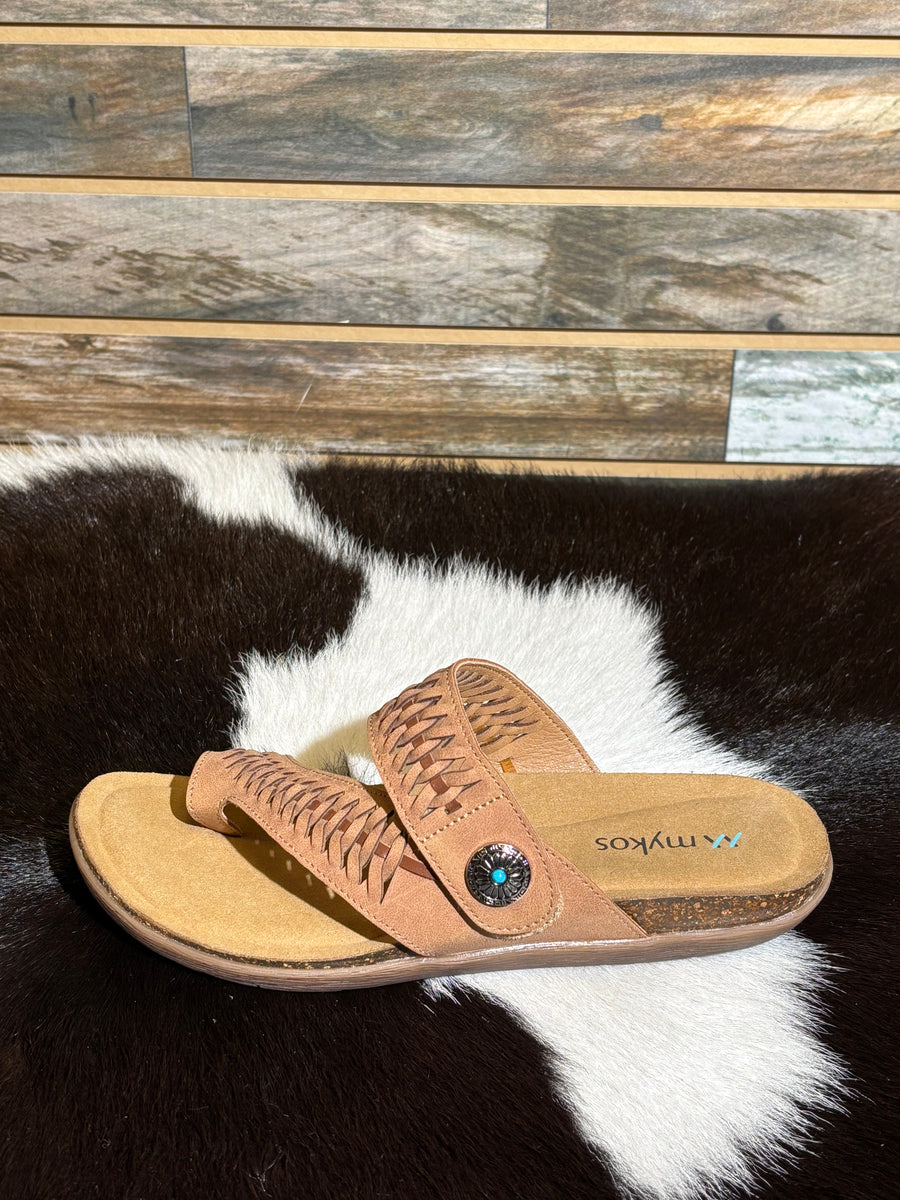 Mykos Sandal Scarlett Brown