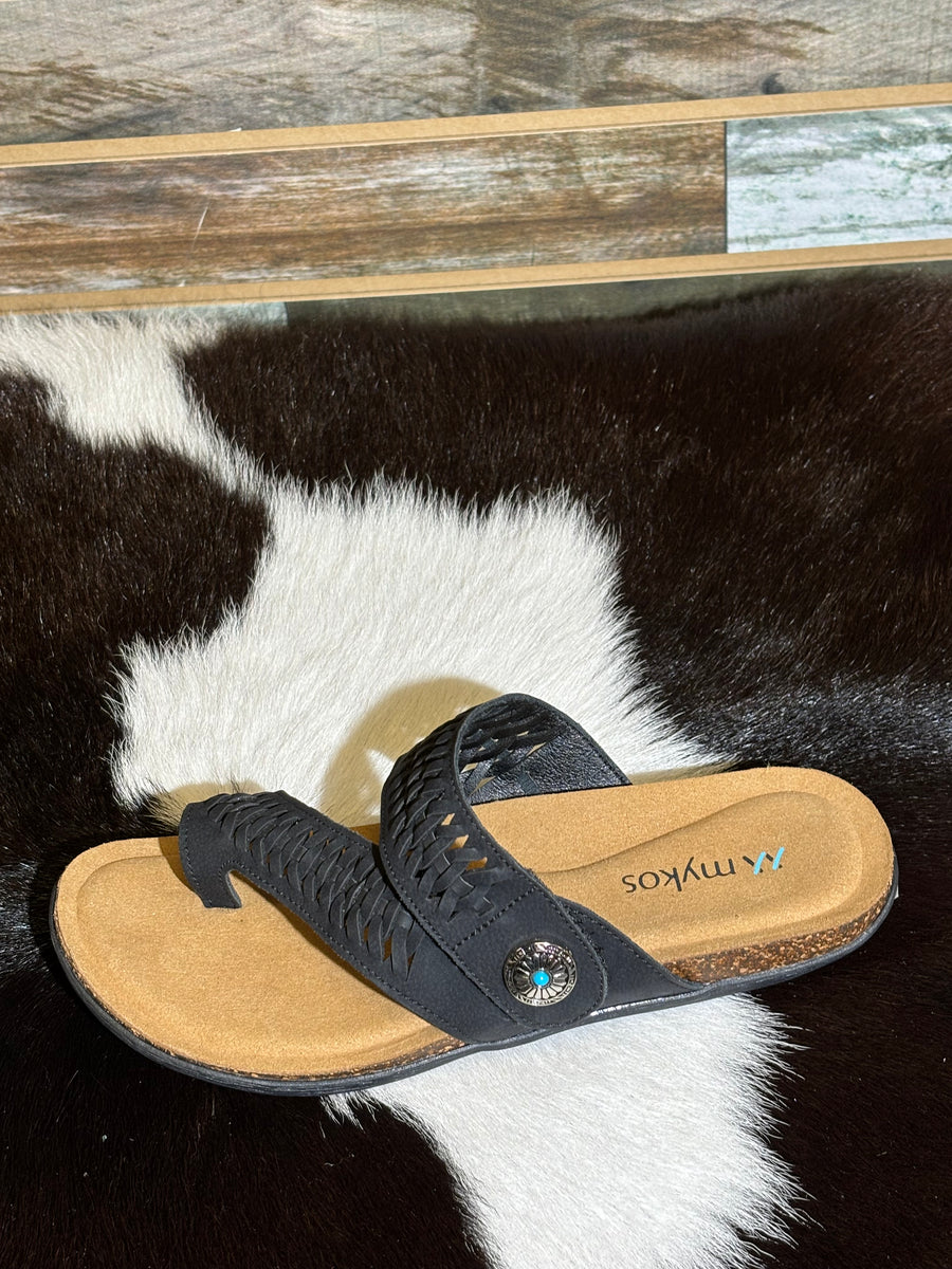Mykos Sandal Scarlett Black