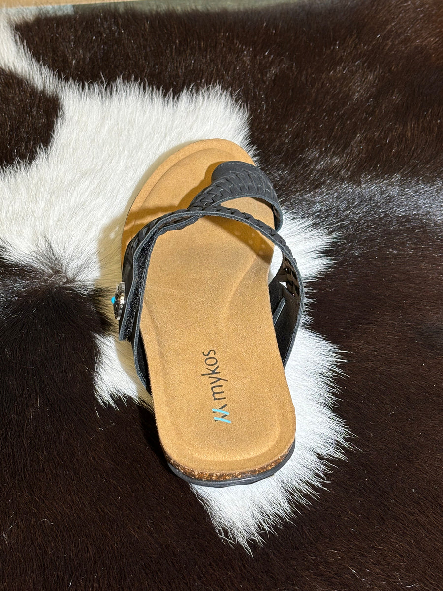 Mykos Sandal Scarlett Black