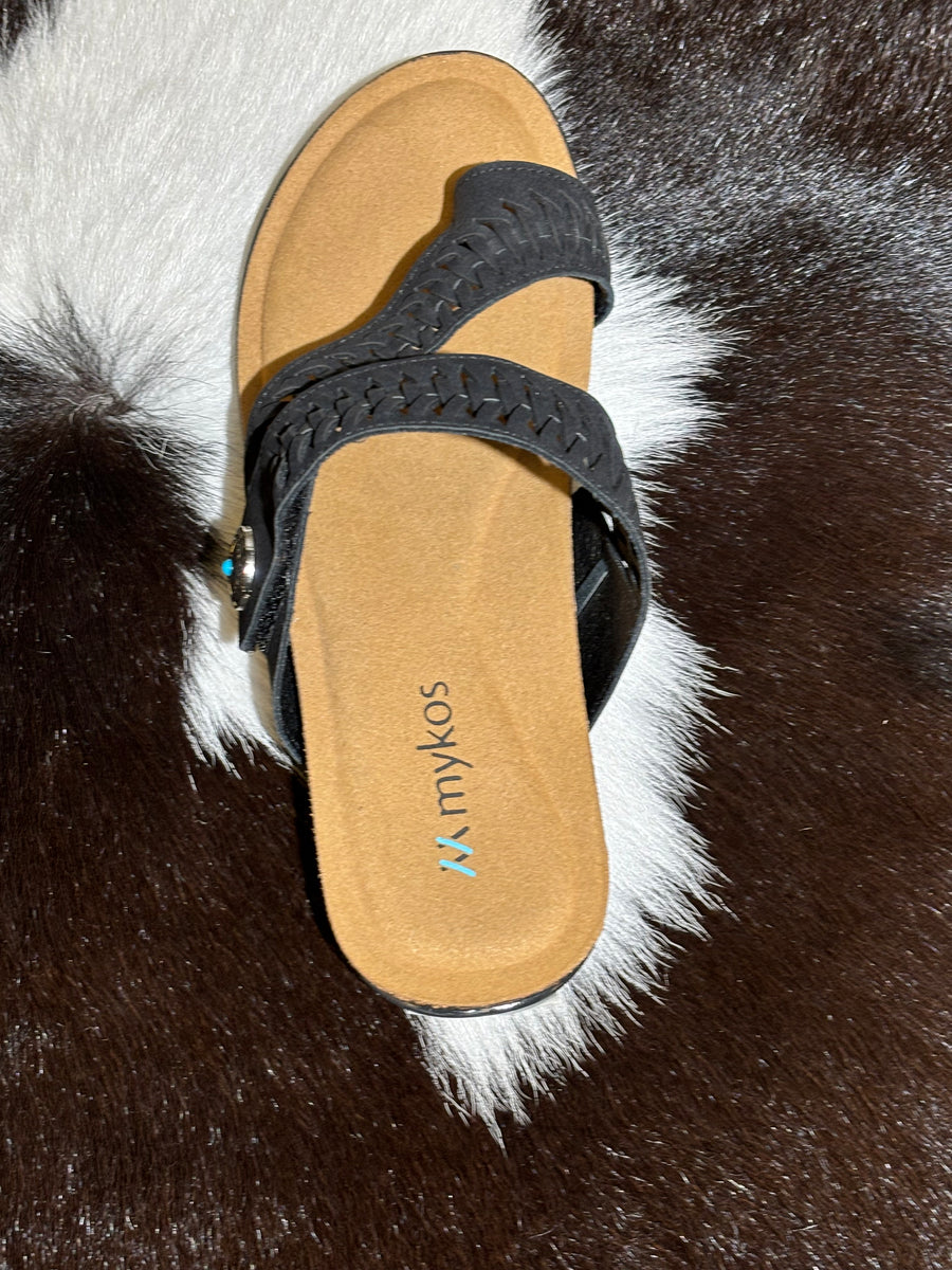 Mykos Sandal Scarlett Black