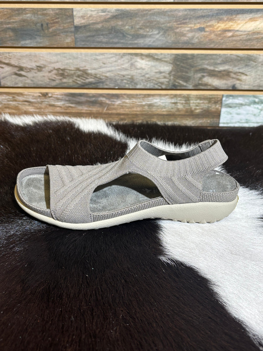 Naot Taupe Leather Sandal