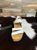 Naot White Leather Sandal