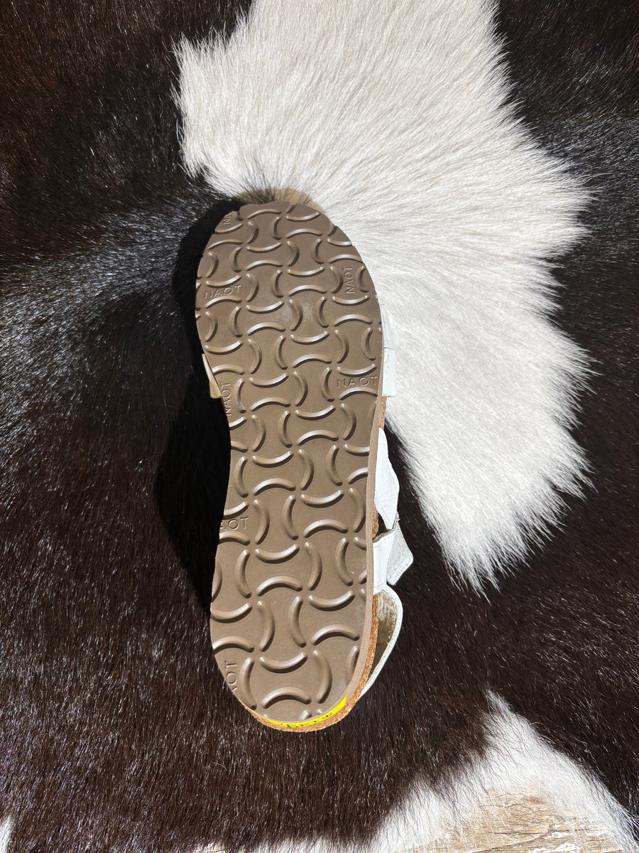 Naot White Leather Sandal