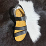 Naot Black Leather Sandal