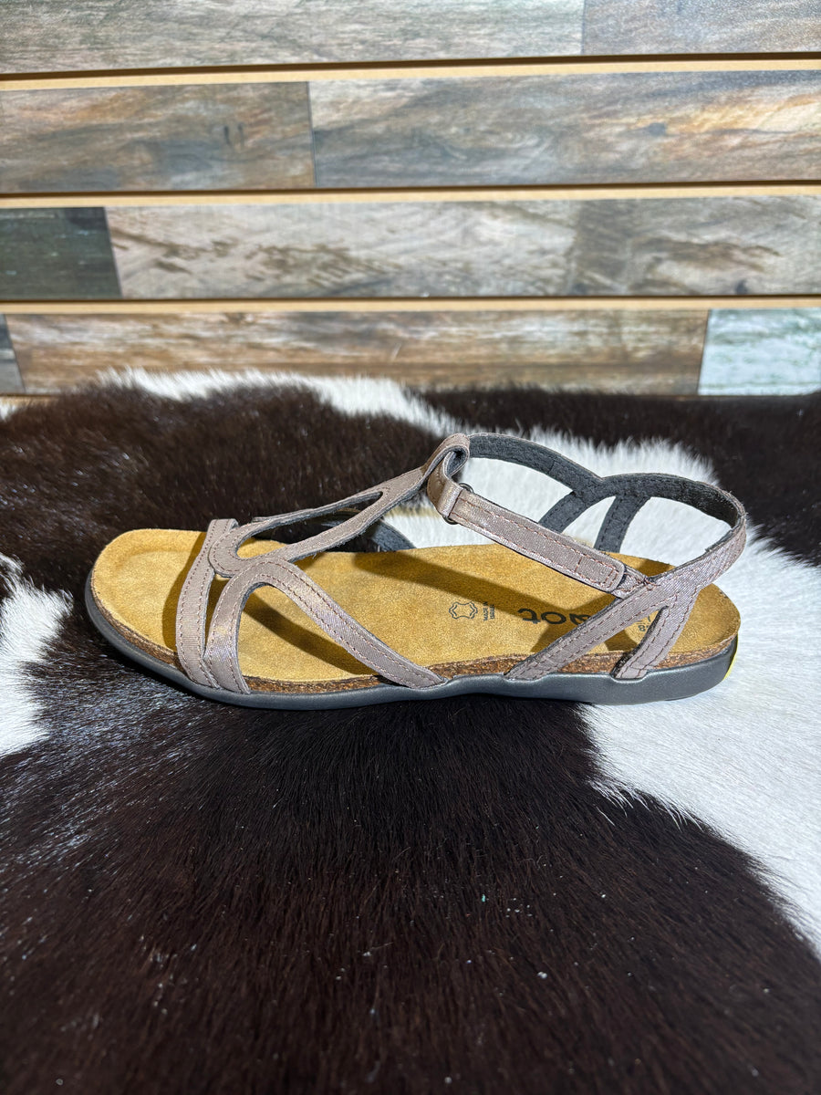 Naot Silver Leather Sandal