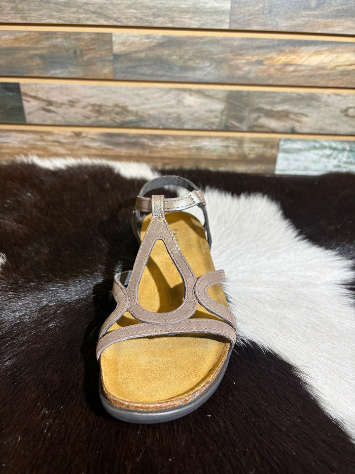 Naot Silver Leather Sandal
