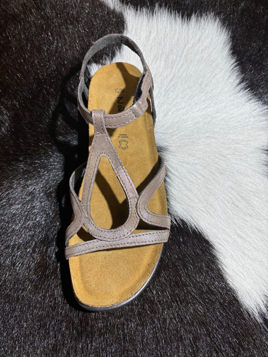 Naot Silver Leather Sandal