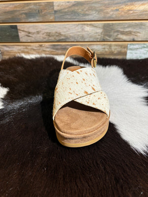 Calabar Dapple Cowhide Sandal