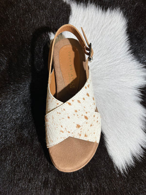 Calabar Dapple Cowhide Sandal