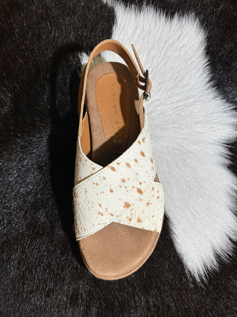 Calabar Dapple Cowhide Sandal