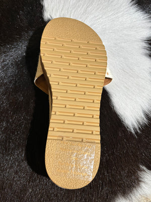 Calabar Dapple Cowhide Sandal