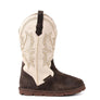 BIG N TALL Men's Cowboy Boot - Espresso/Cream