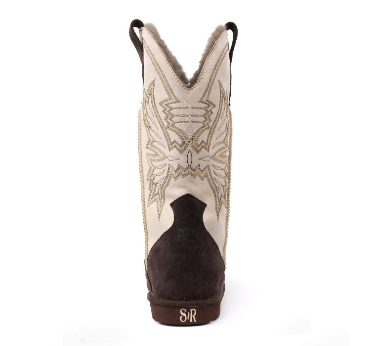 BIG N TALL Men's Cowboy Boot - Espresso/Cream