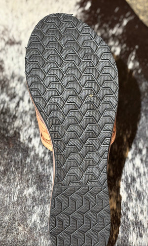 Tooled Leather Slide