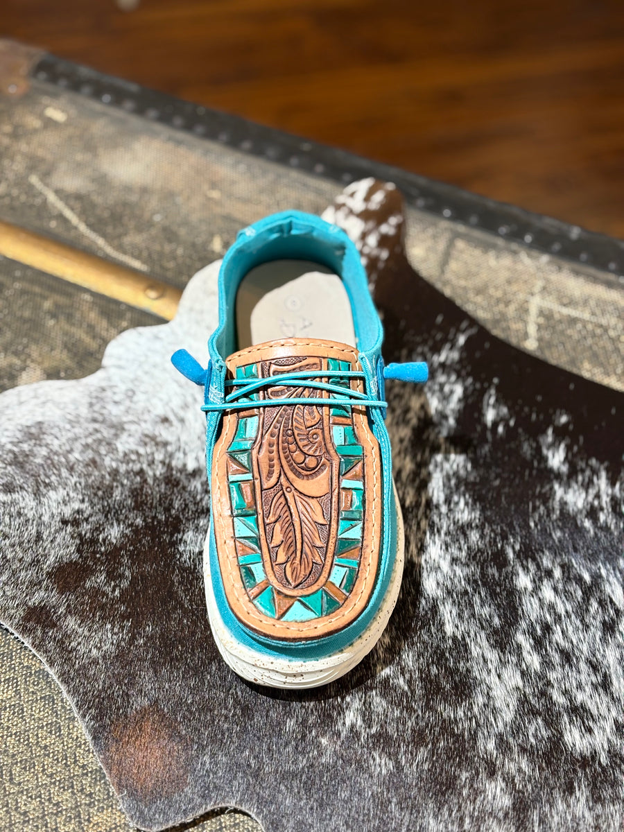 Turquoise Slip-on