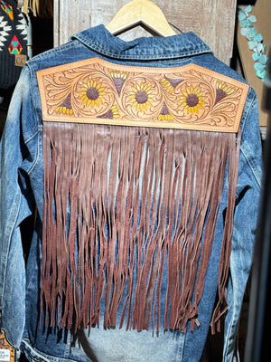 Denim and leather jackets