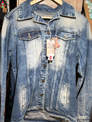 Denim and leather jackets