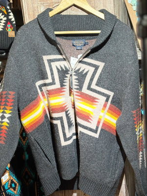 Harding Zip Lambswool Cardigan