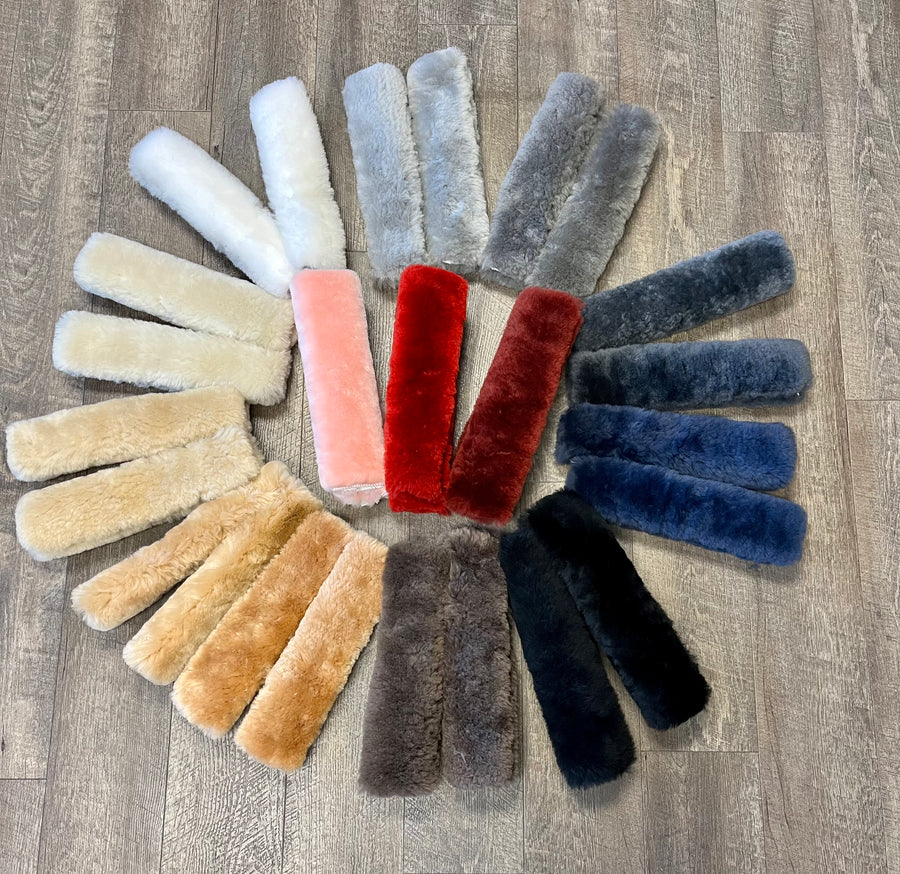 Sheepskin Seat Belt Covers Superlamb